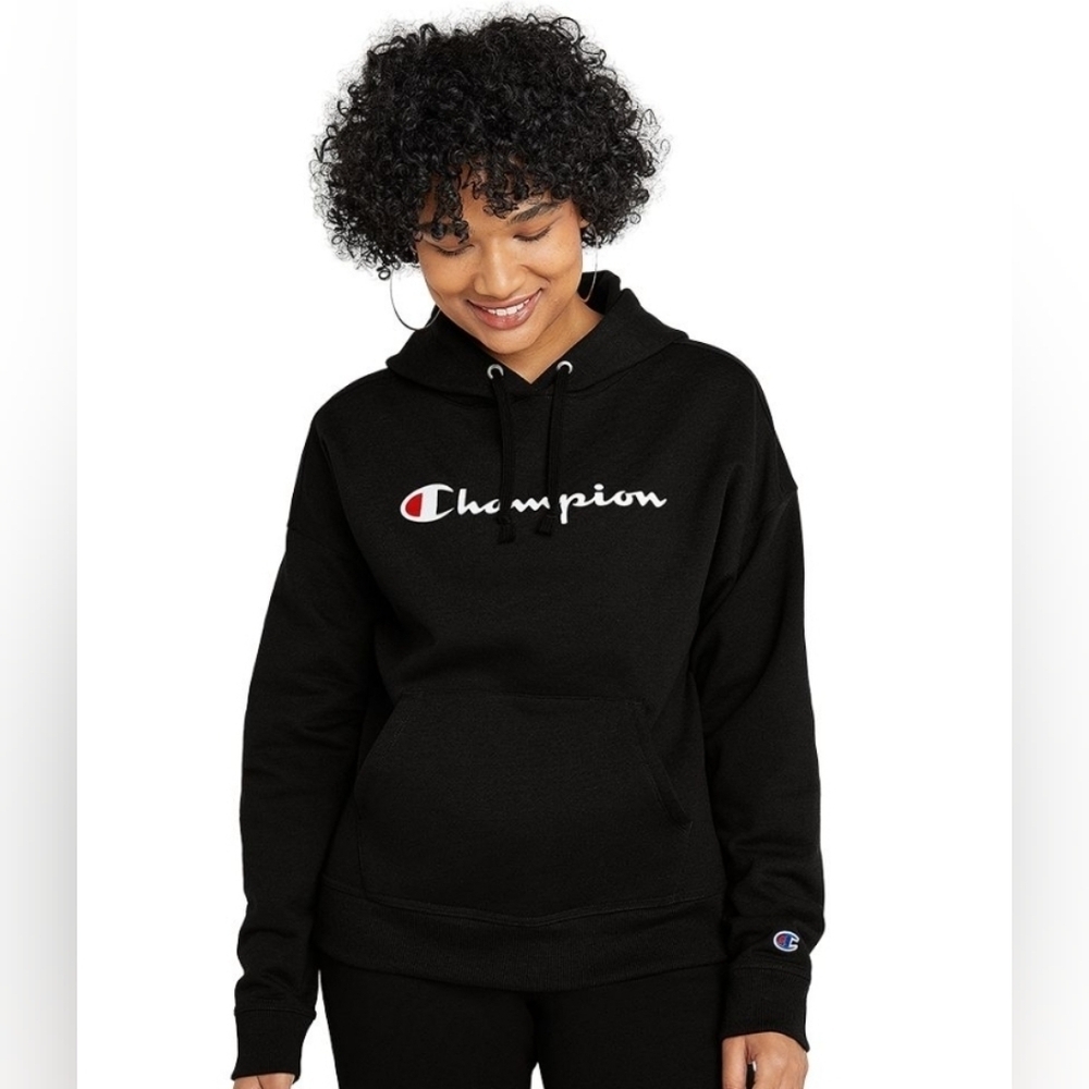 Champion Black Pullover Hoodie XS